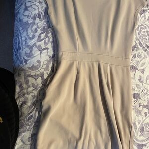 Quince Beige Mini Dress